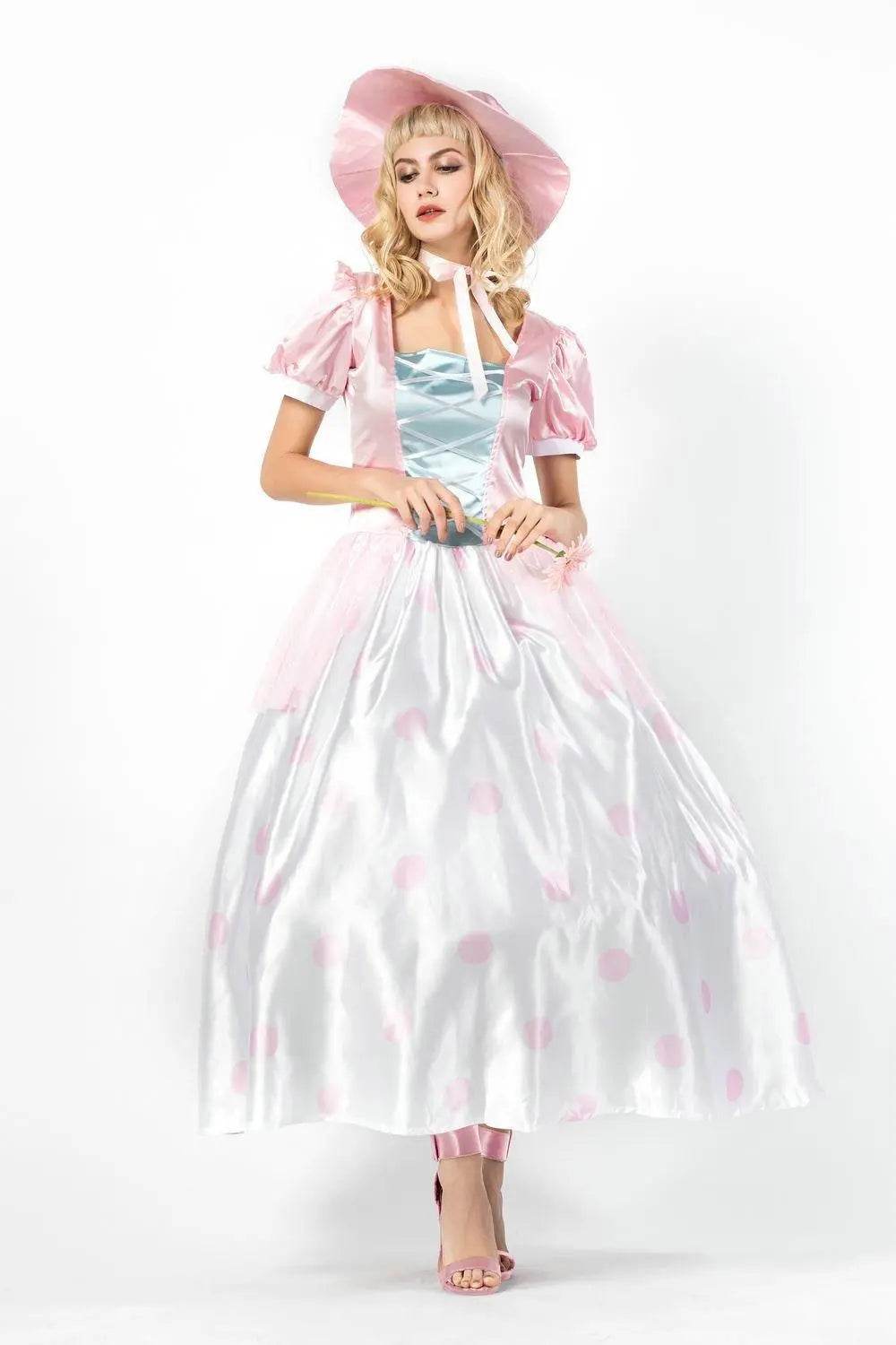 Toy Story 4 Adult Little Bo Peep Costume Cosplay Women Dress Halloween - Ecosfun