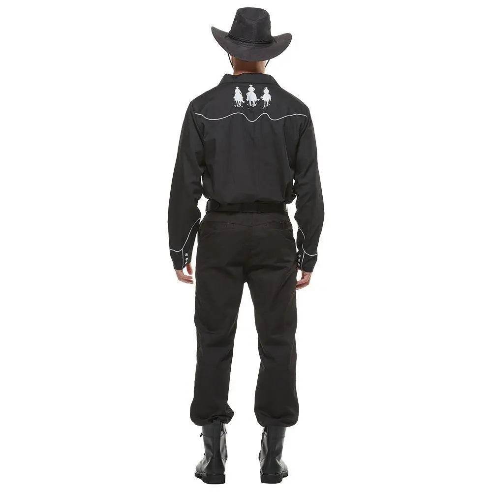 Western Cowboy Gunman Shirts Costume Cosplay Halloween Bar Party Drama wild west fancy dress For Men - Ecosfun