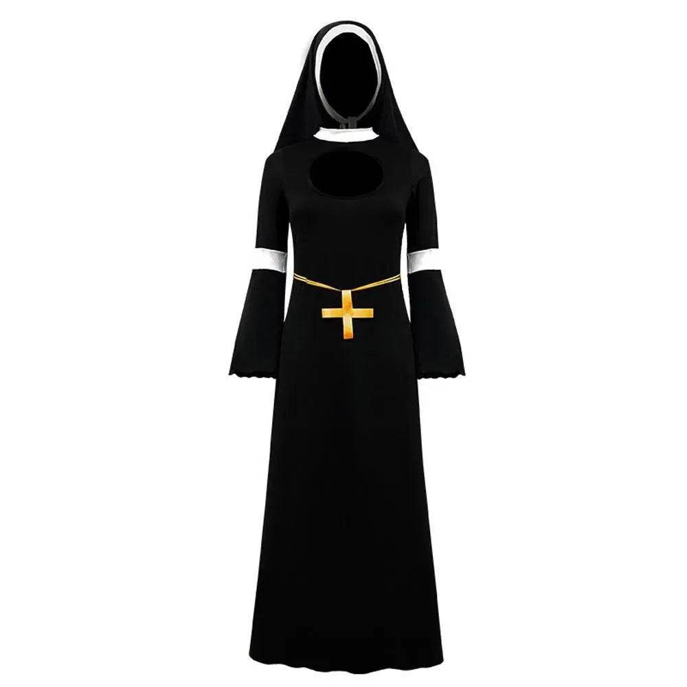 Women Nun Cosplay Halloween Costume - Ecosfun