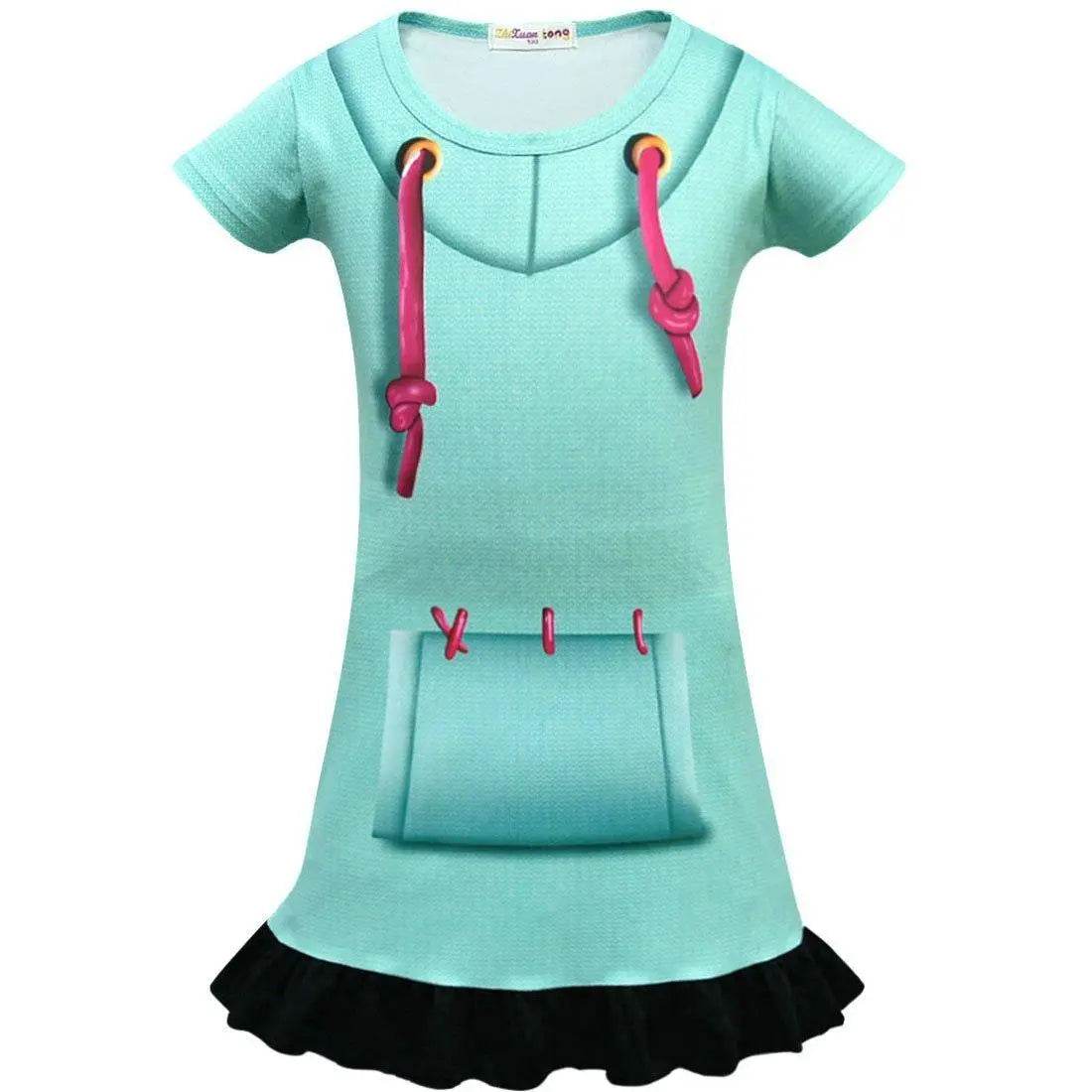 Wreck-It Ralph Vanellope von Schweetz Costume Girls Cosplay - Ecosfun