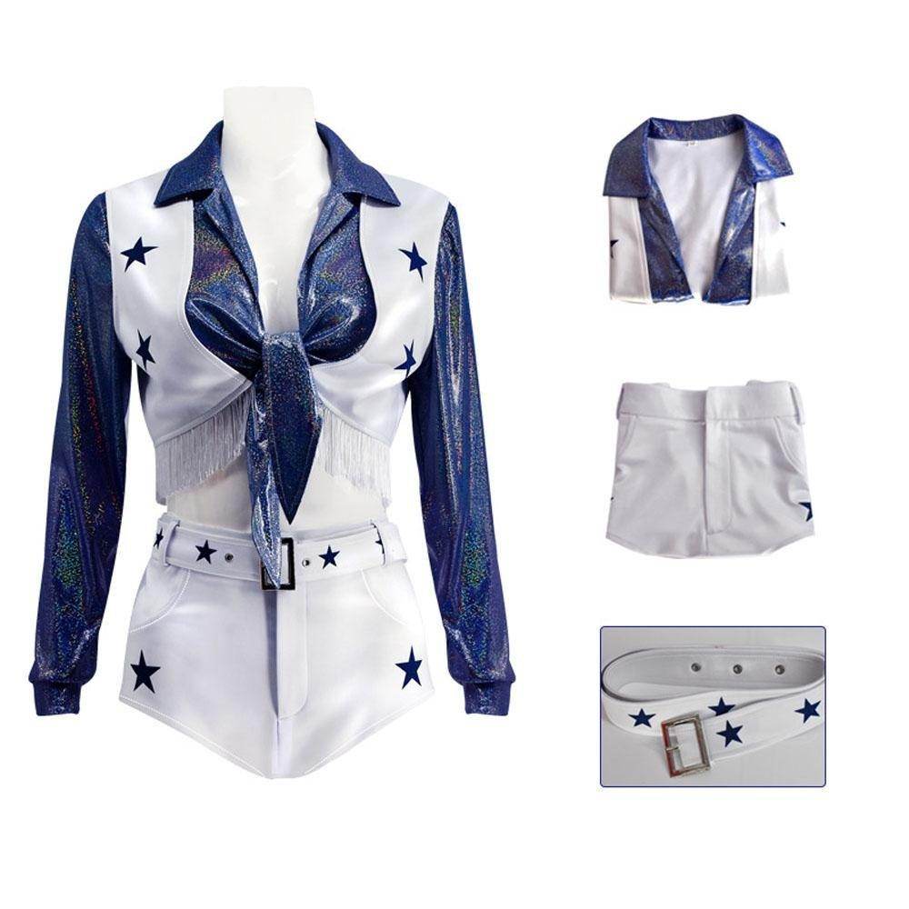 Adult dallas cowboys cheerleader halloween costume for Women - Ecosfun
