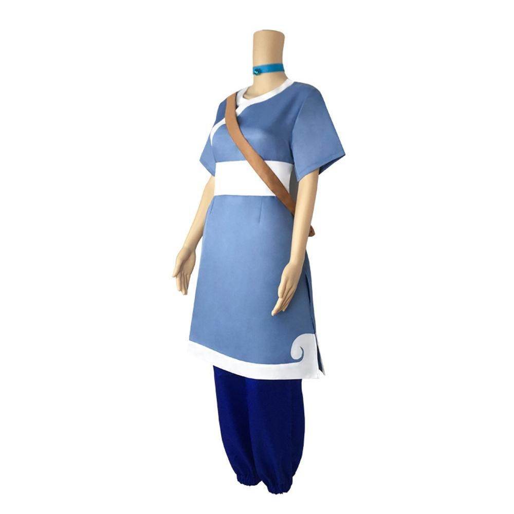 Anime Katara Avatar The Last Airbender Costume Party Carnival Cosplay Full Set - Ecosfun