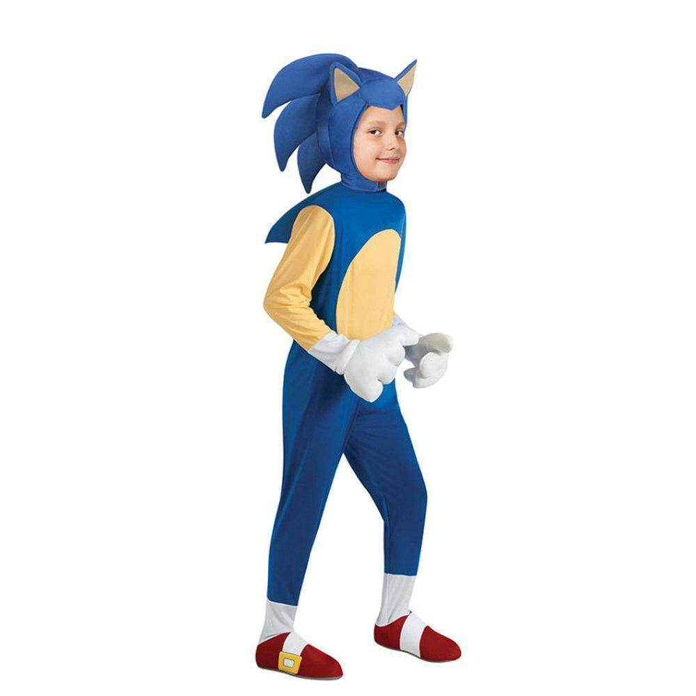Deluxe Sonic The Hedgehog Costume Girl Game Character Cosplay Halloween Costume for Kids - Ecosfun