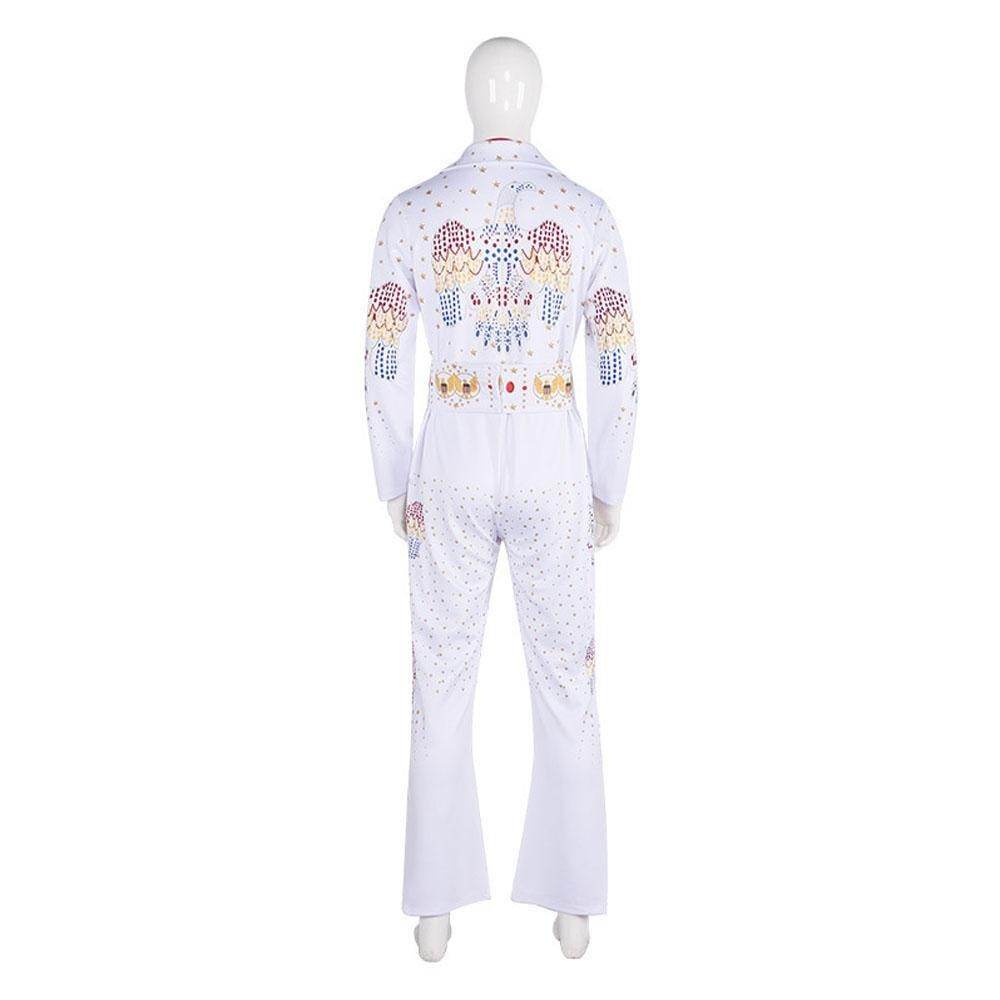 Elvis Presley Rock Singer Cosplay Costume for Halloween and Stage Performances Adult and Children - Ecosfun