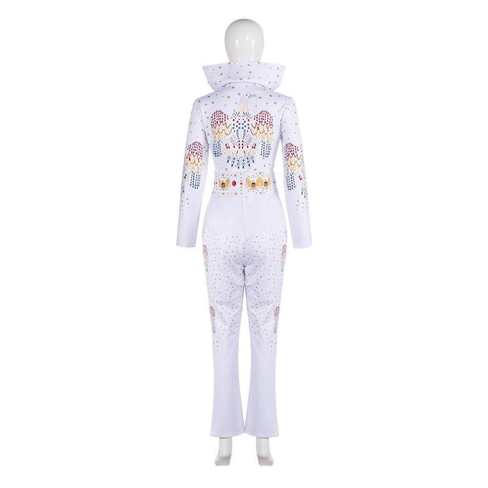 Elvis Presley Rock Singer Cosplay Costume for Halloween and Stage Performances Adult and Children - Ecosfun