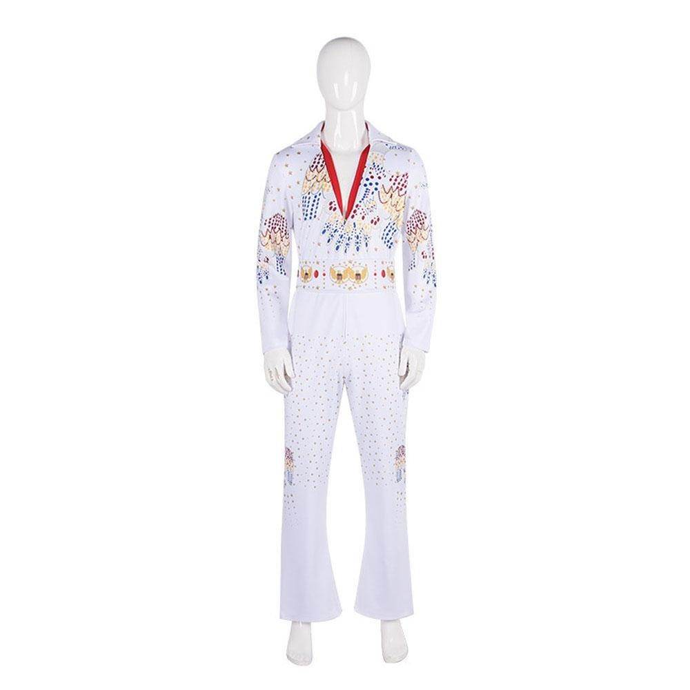 Elvis Presley Rock Singer Cosplay Costume for Halloween and Stage Performances Adult and Children - Ecosfun