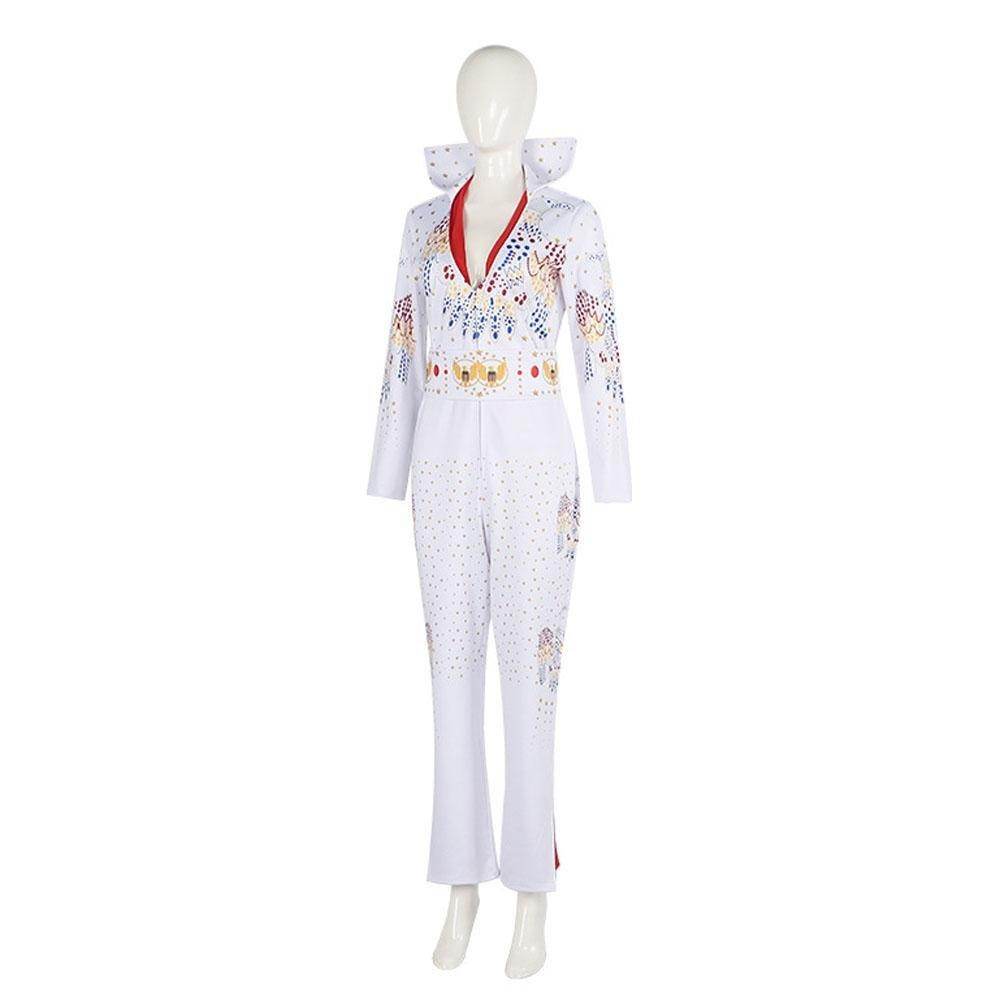 Elvis Presley Rock Singer Cosplay Costume for Halloween and Stage Performances Adult and Children - Ecosfun