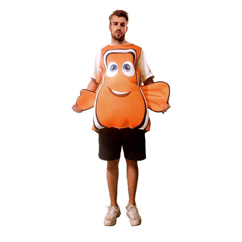 Finding Nemo Clownfish Compound Sponge Party halloween Costumes for Adult - Ecosfun