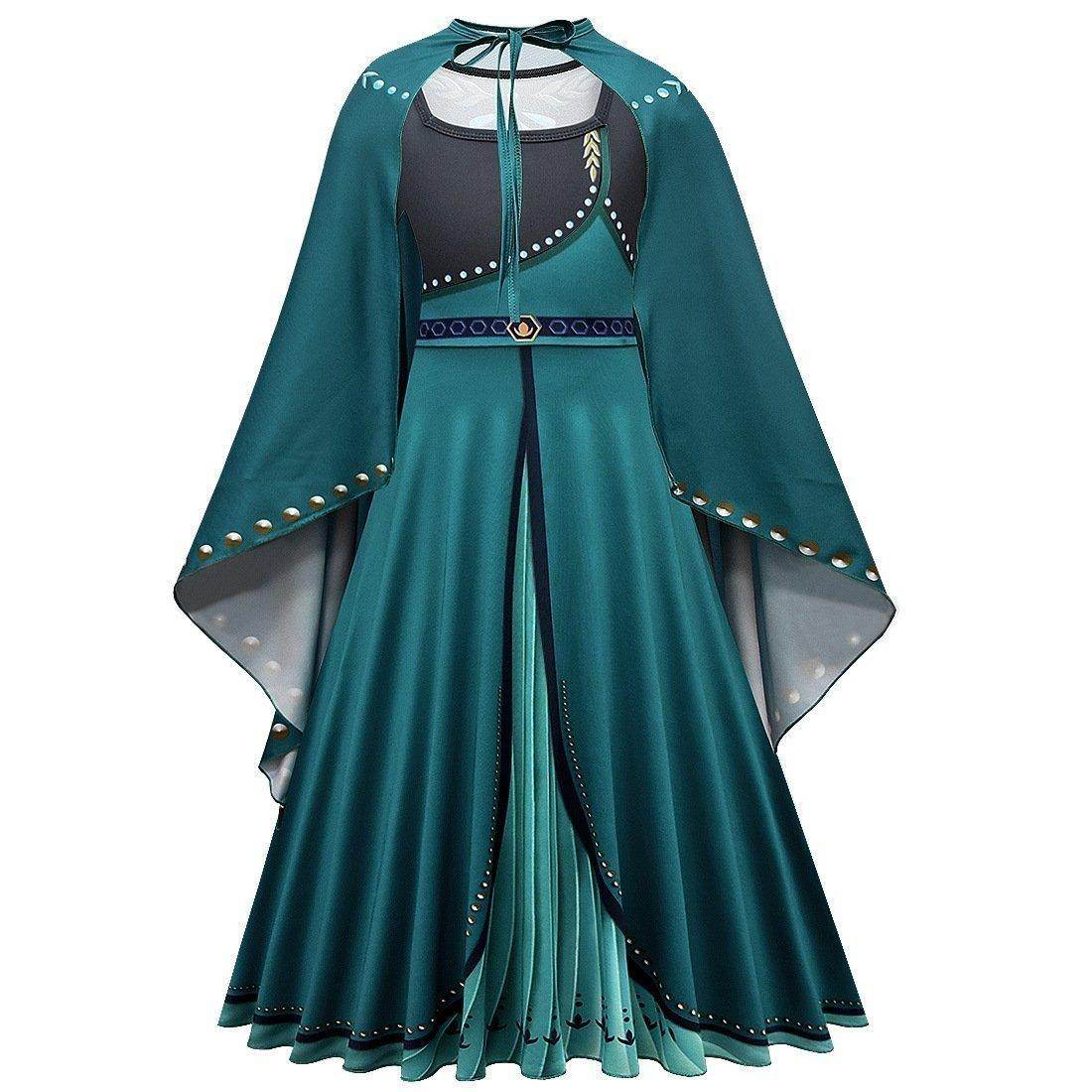 Frozen Girl Dresses Baby Kid Princess Anna Dress Snow Queen Cosplay Costume Party Dress - Ecosfun
