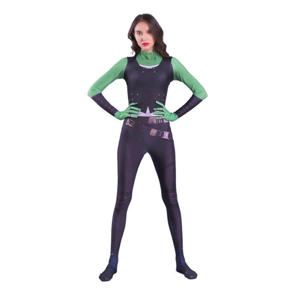 Gamora Costumes Guardians of The Galaxy Cosplay Jumpsuit Superhero Avengers Zentai - Ecosfun