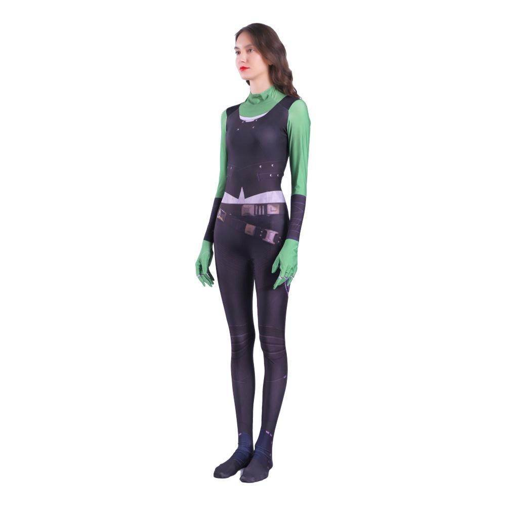 Gamora Costumes Guardians of The Galaxy Cosplay Jumpsuit Superhero Avengers Zentai - Ecosfun