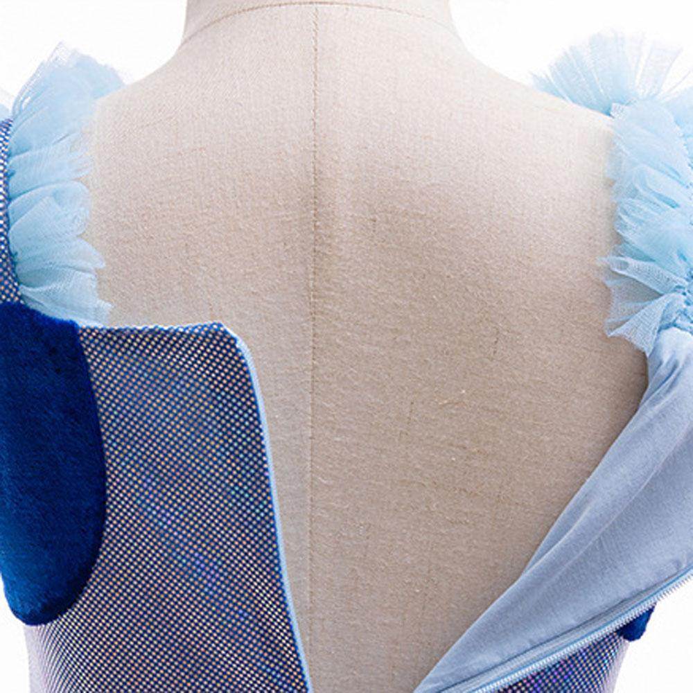 Girls' Bluey Princess Dress Costume Cartoon Print Cosplay Tutu for Kids - Ecosfun