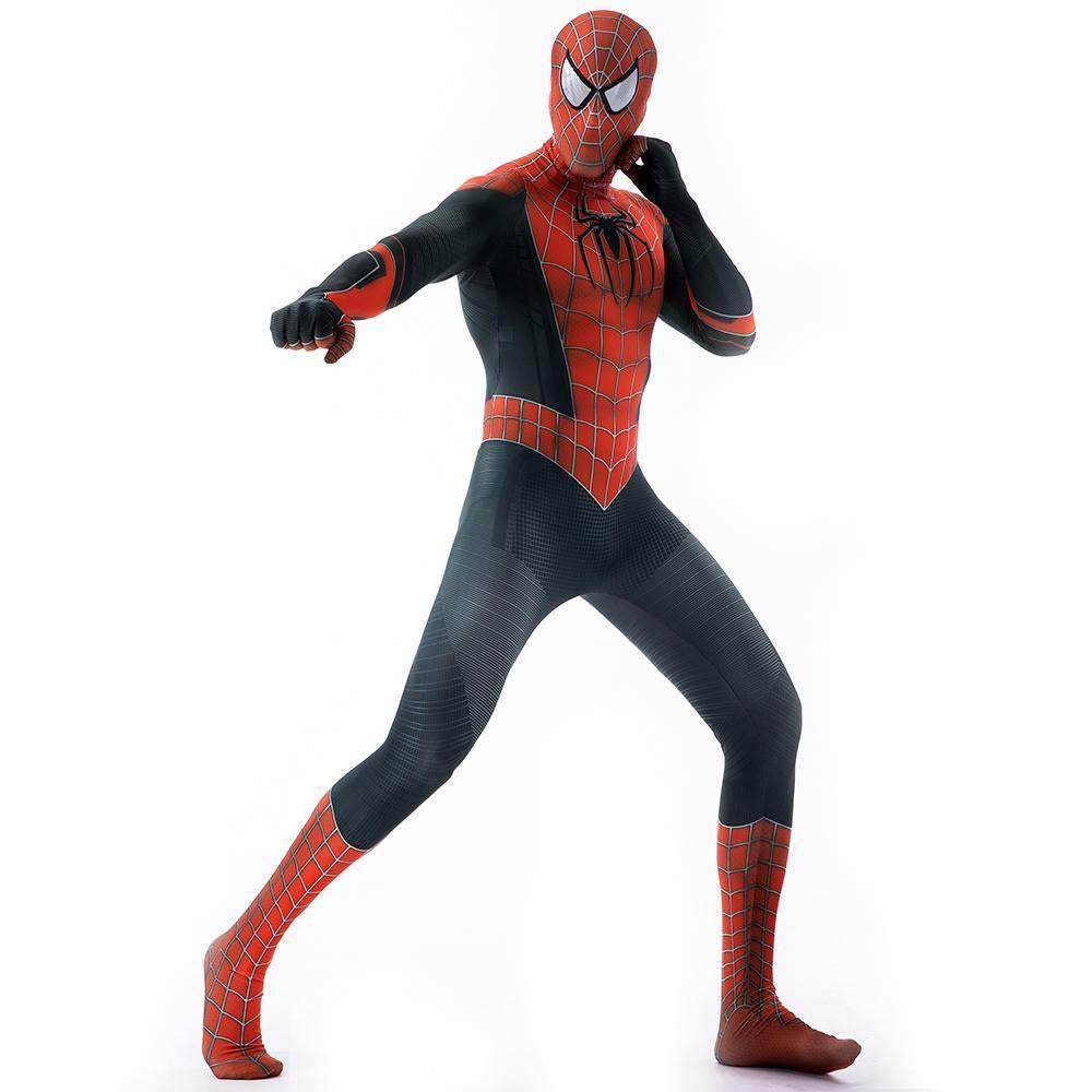 Halloween Cosplay Peter B Parker Spiderman Jumpsuit Superhero Tights Costume Suit Zentai For Adult Kids - Ecosfun