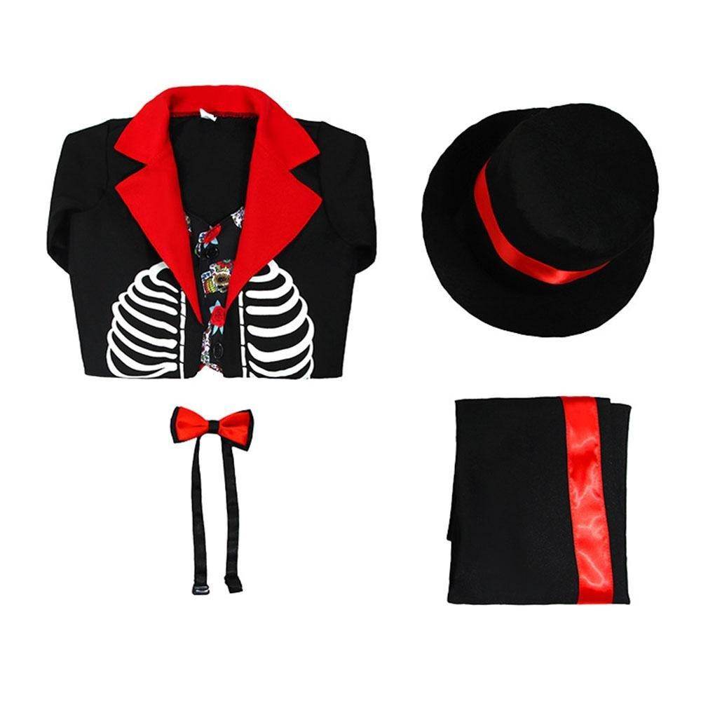 Kids' Day of the Dead Cosplay Costume Doomsday Revenant Halloween Party Outfit - Ecosfun