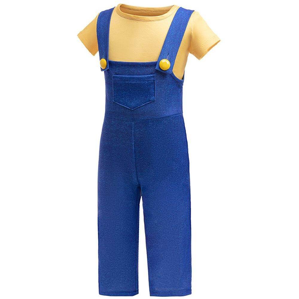 Kids Minions Cosplay Costume Boys' Suspender Outfit for Halloween Parties - Ecosfun