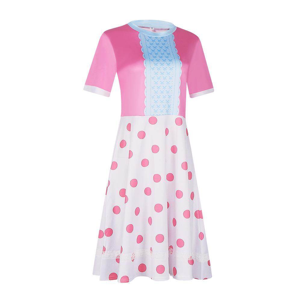 Little Bo Peep Toy Story Pink Dress Carnival Cosplay Costume For Adult - Ecosfun