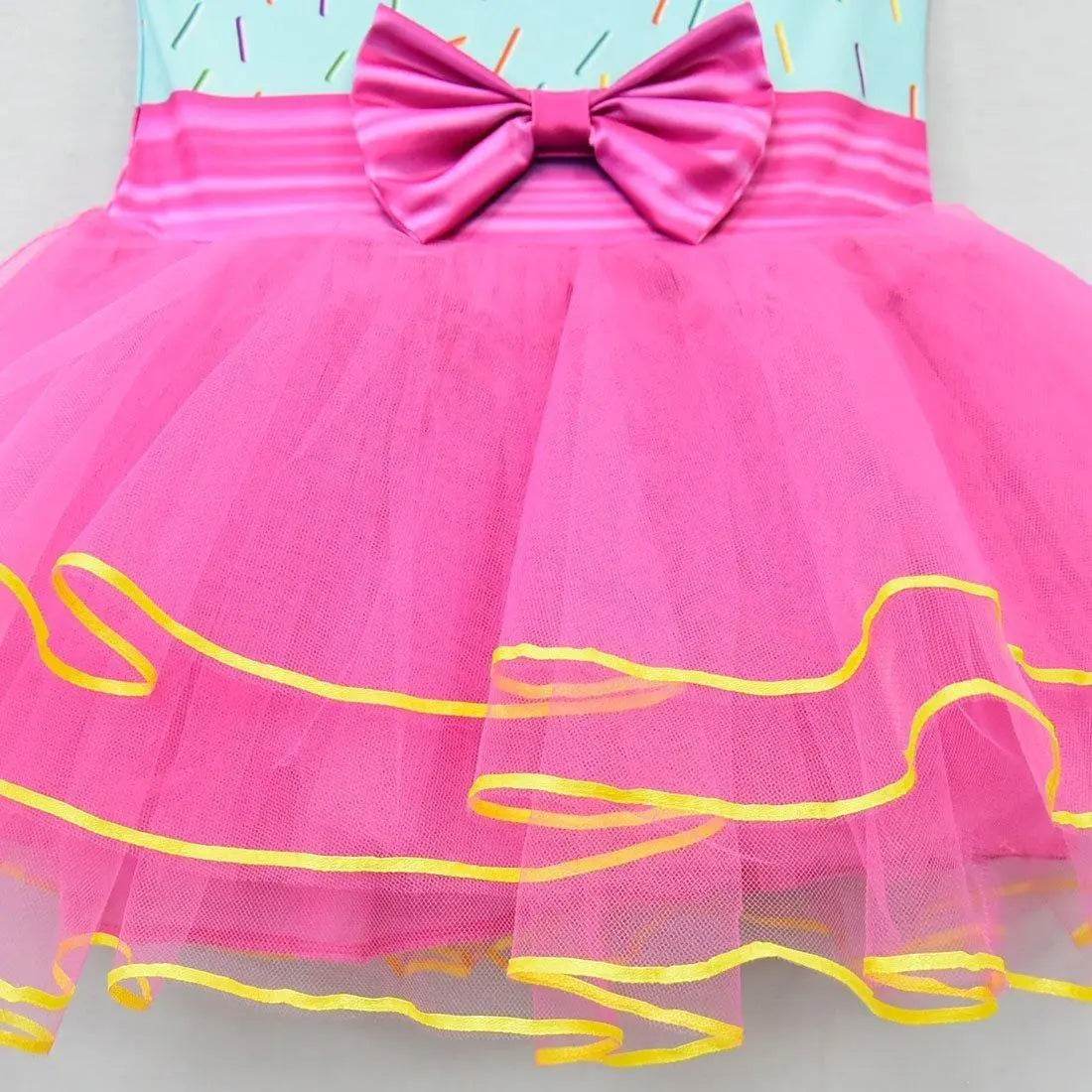 nancy Tutu Dress pink Princess Girls Birthday Party Dress Children fancy nancy Kids Unicorn Costume - Ecosfun
