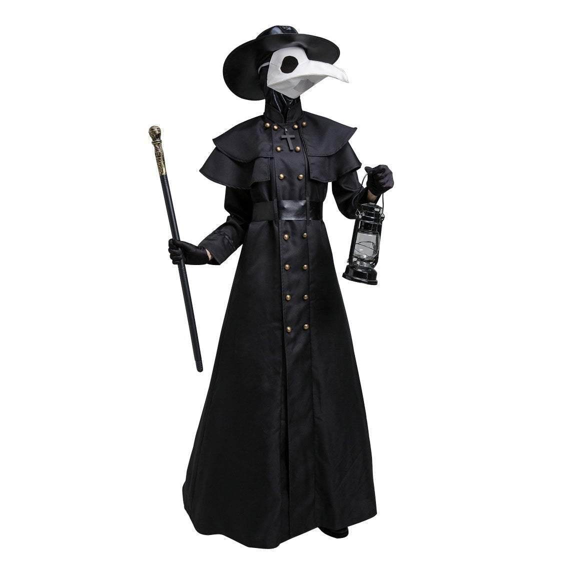 New costume plague doctor birdman long-mouth Halloween cosplay costume - Ecosfun