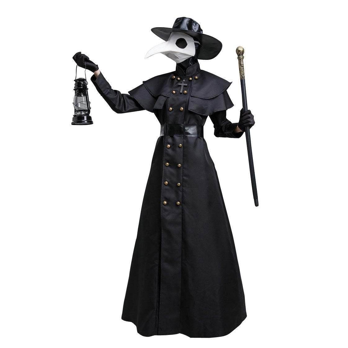 New costume plague doctor birdman long-mouth Halloween cosplay costume - Ecosfun