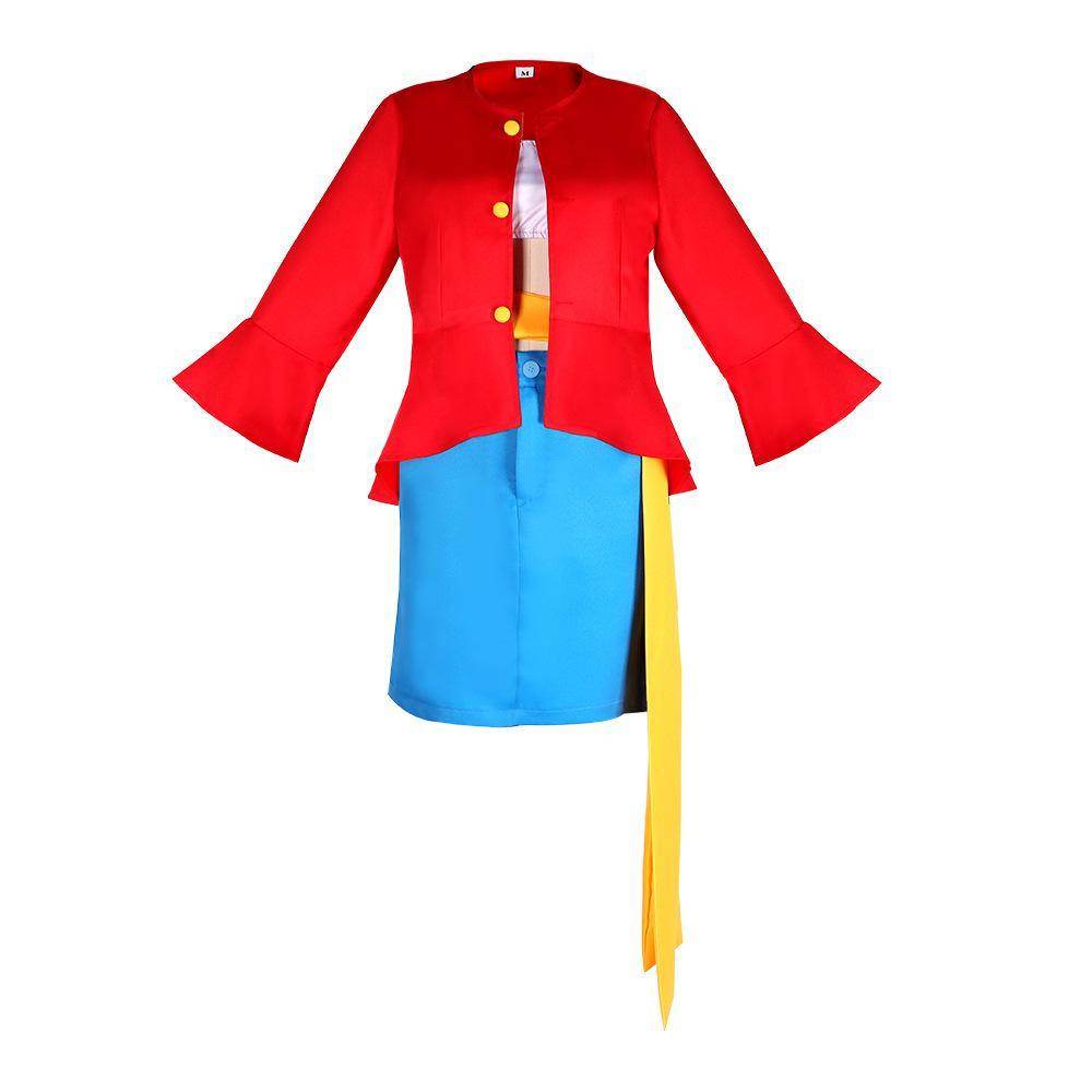 One Piece Wano Country Anime Monkey D. Luffy Costume Party Carnival Cosplay Full Set - Ecosfun