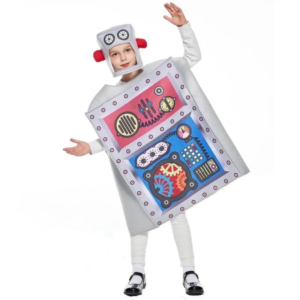 robot Cosplay Costumes Compound Sponge Party halloween for Kids - Ecosfun