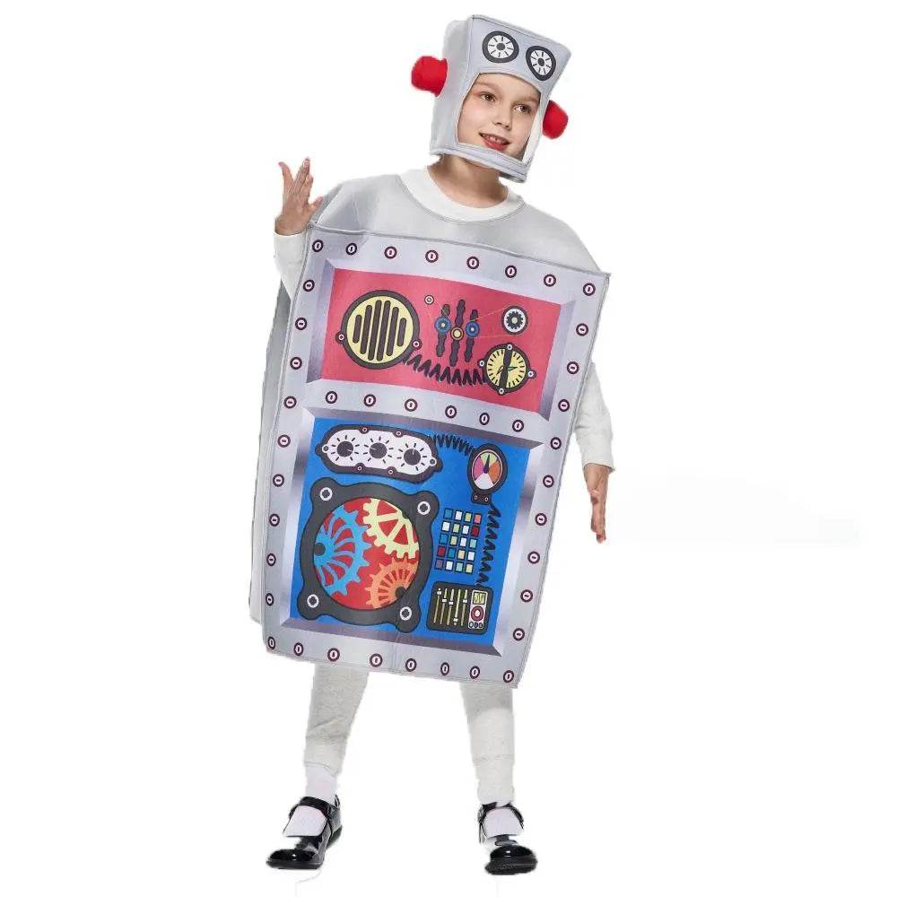 robot Cosplay Costumes Compound Sponge Party halloween for Kids - Ecosfun