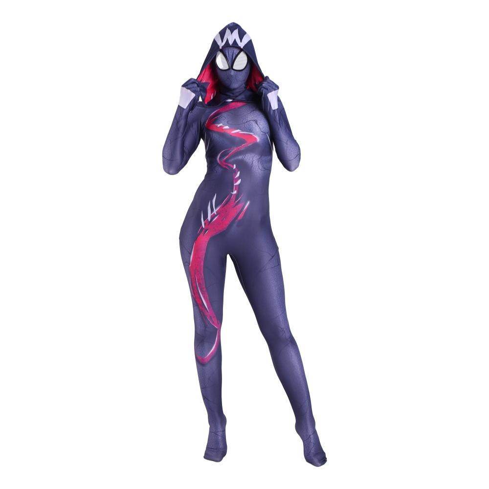Spider-man Gwen Stacy Costume Zentai Jumpsuit Bodysuit Adult Kids - Ecosfun