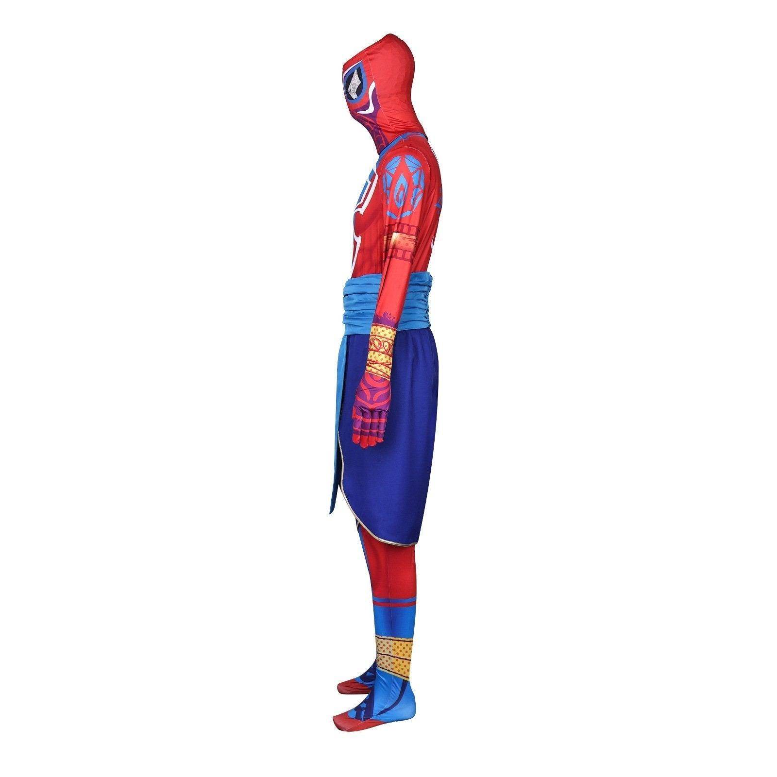 Spider-Man India Pavitr Prabhakar Bodysuit Costume Cosplay Spider-Man: Across The Spider-Verse Suit - Ecosfun