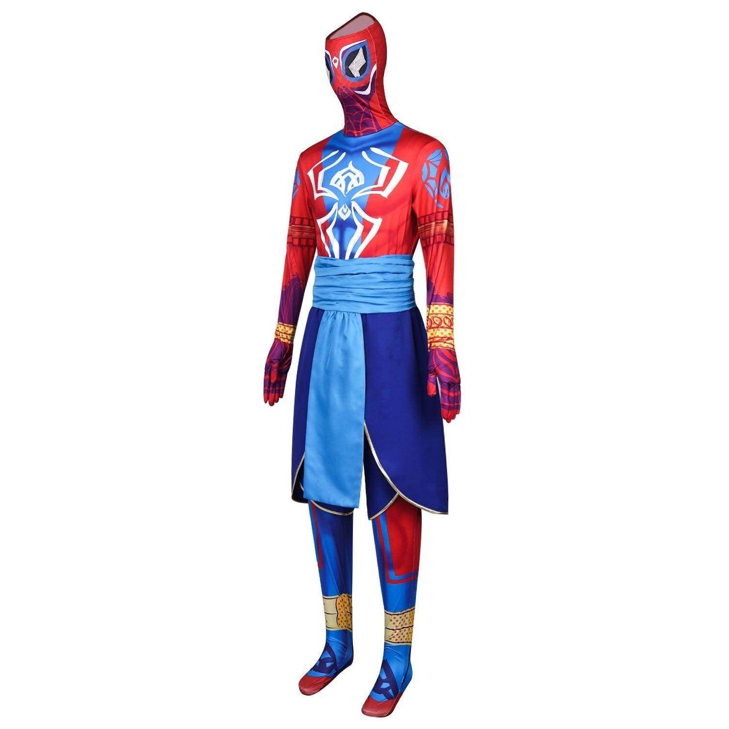 Spider-Man India Pavitr Prabhakar Bodysuit Costume Cosplay Spider-Man: Across The Spider-Verse Suit - Ecosfun