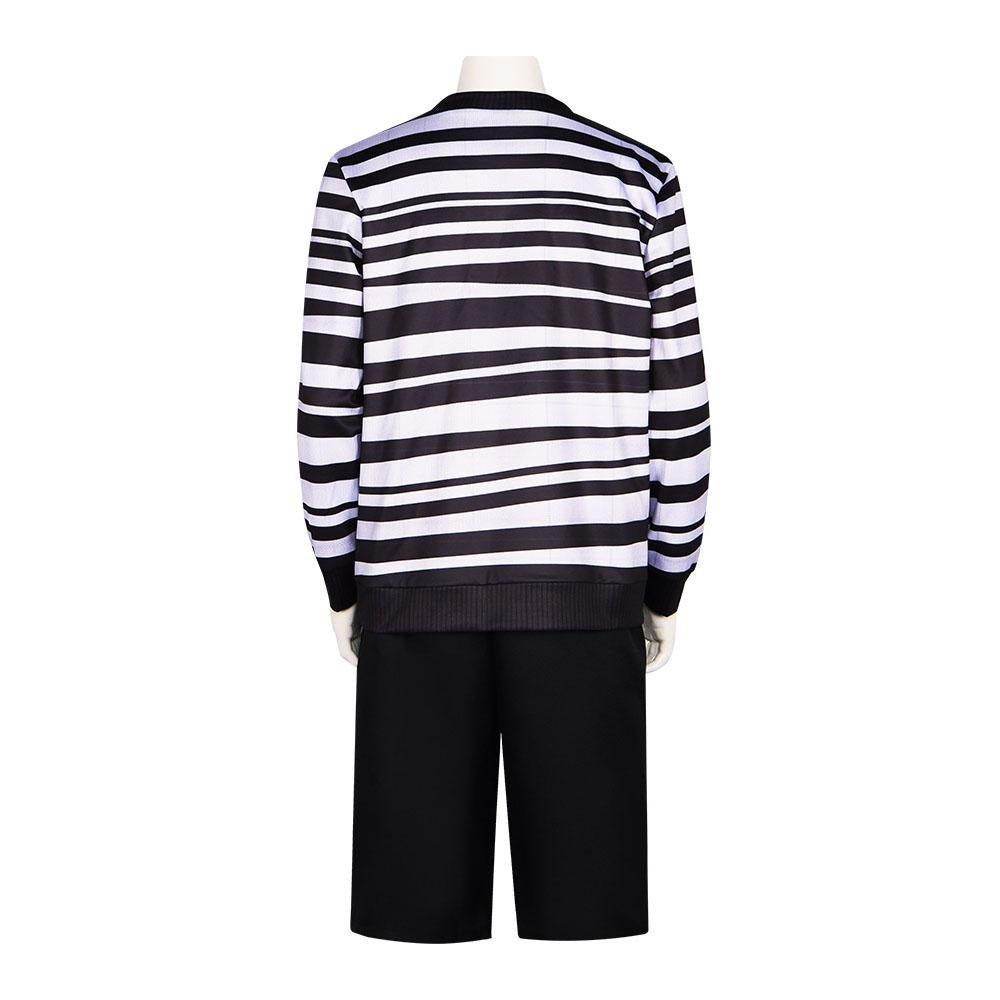 The Addams Family Wednesday Pugsley Costume Halloween Cosplay Carnival Suit Adults - Ecosfun