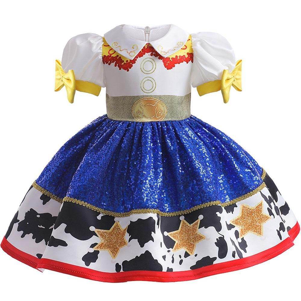 Toy Story Jessie Waisted Princess Dress Cosplay Costumes For Kids - Ecosfun
