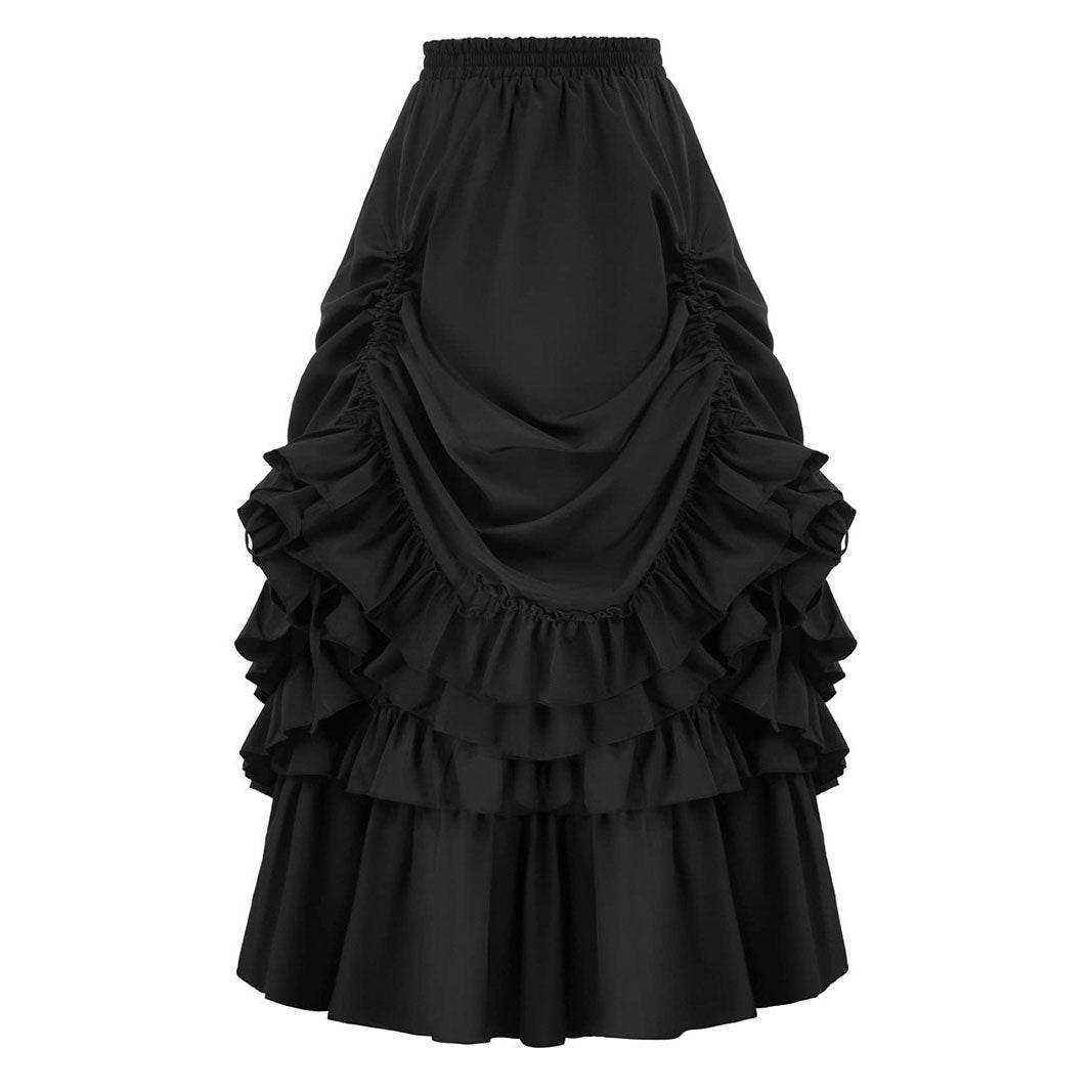 Medieval Retro Style Women's Waist Dance Skirt Dress - Ecosfun