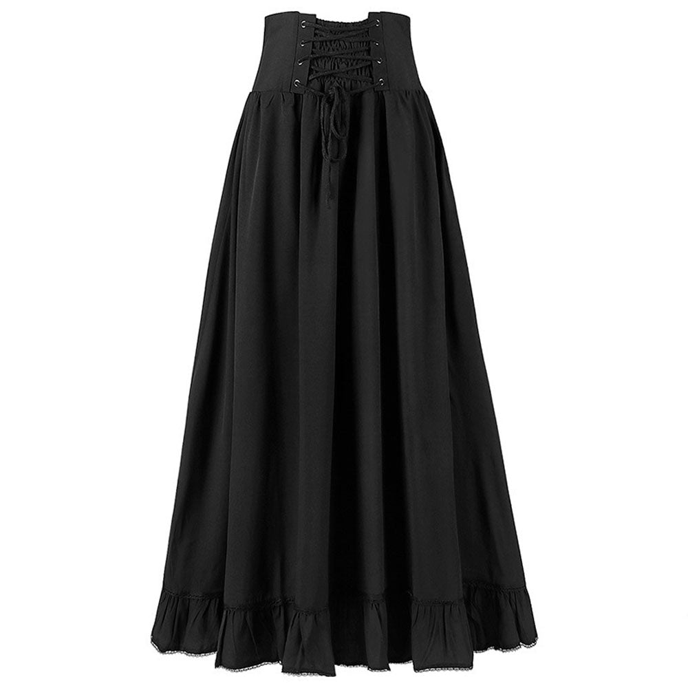 Medieval Women's Retro Style Waist Dance Skirt Dress
