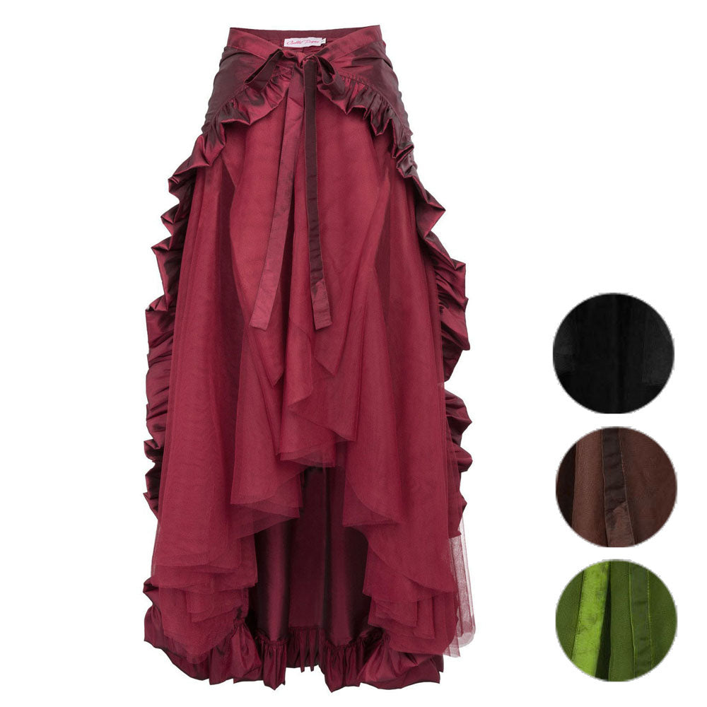 Medieval Women's Retro Style Pirate Waist Dance Skirt Dress