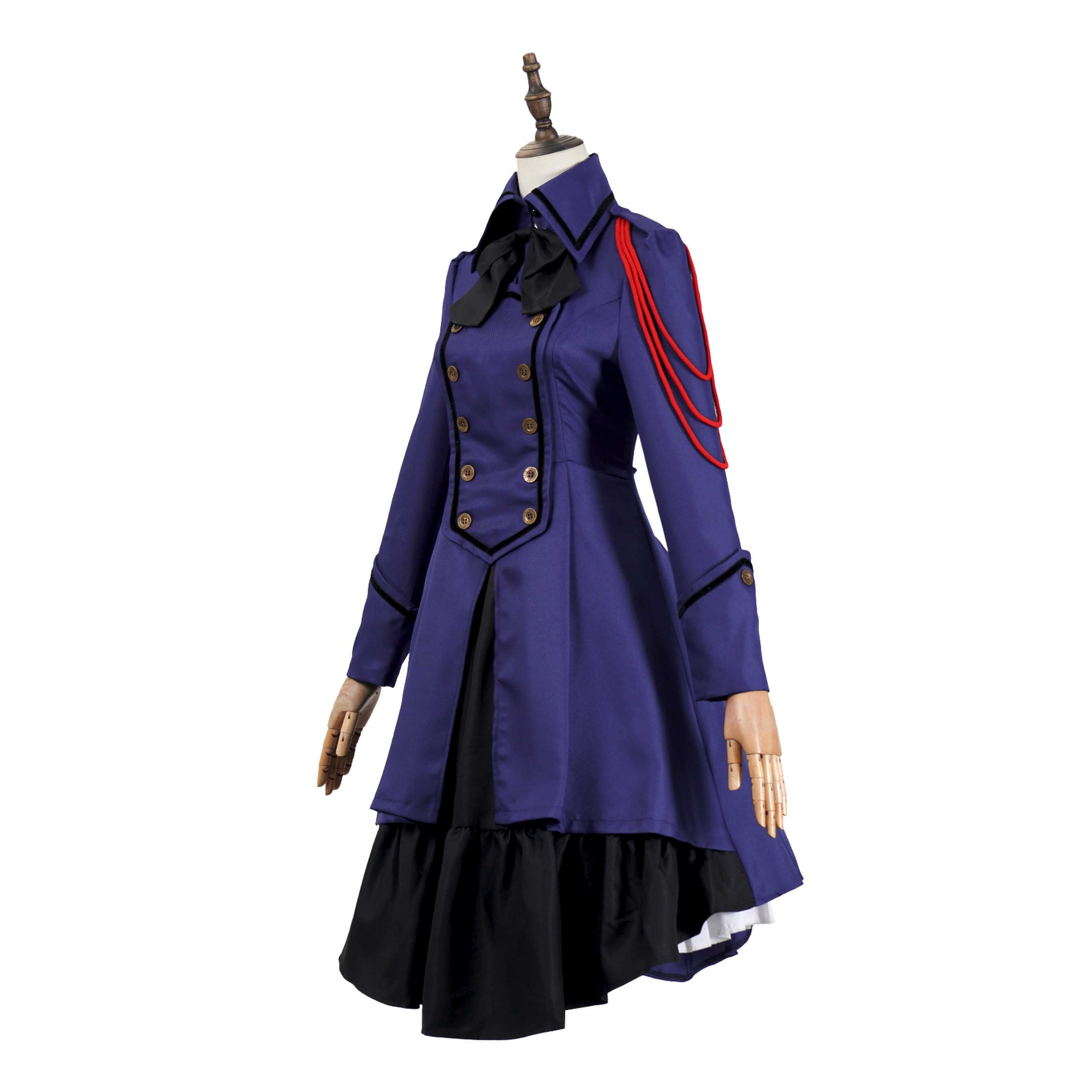 Medieval cos Renaissance gothic dress Retro bow ruffled punk cosplay skirt