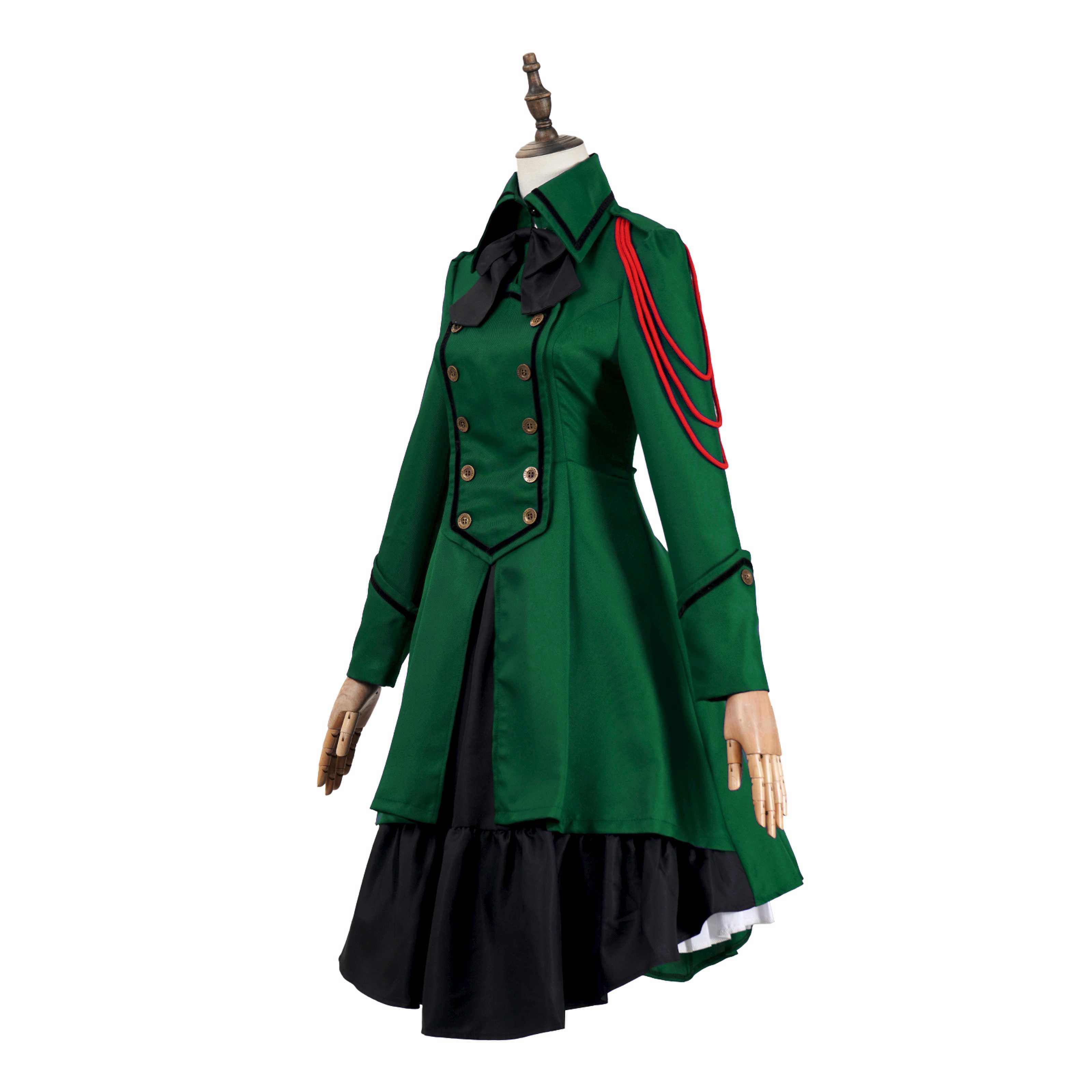 Medieval cos Renaissance gothic dress Retro bow ruffled punk cosplay skirt