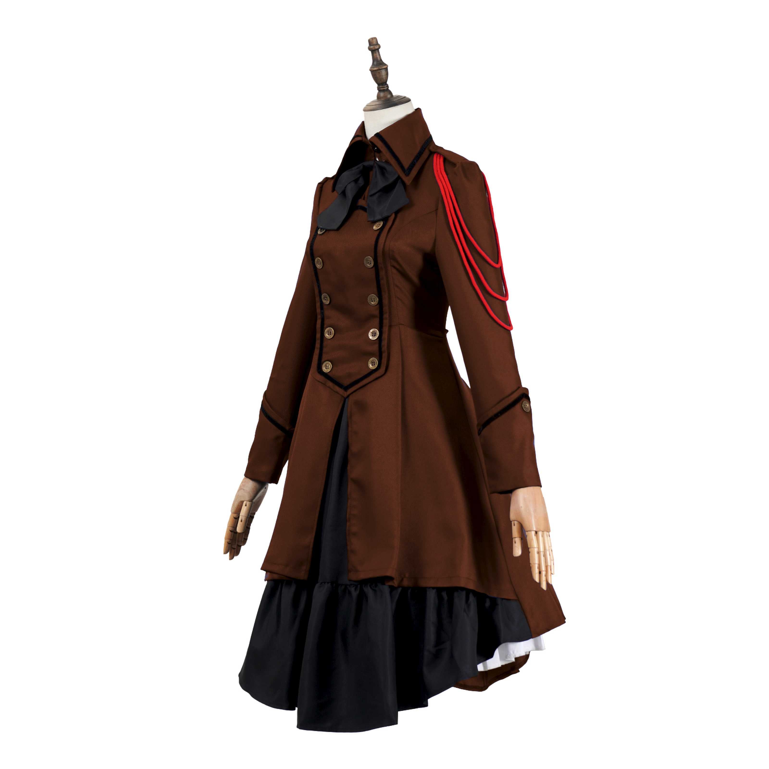 Medieval cos Renaissance gothic dress Retro bow ruffled punk cosplay skirt
