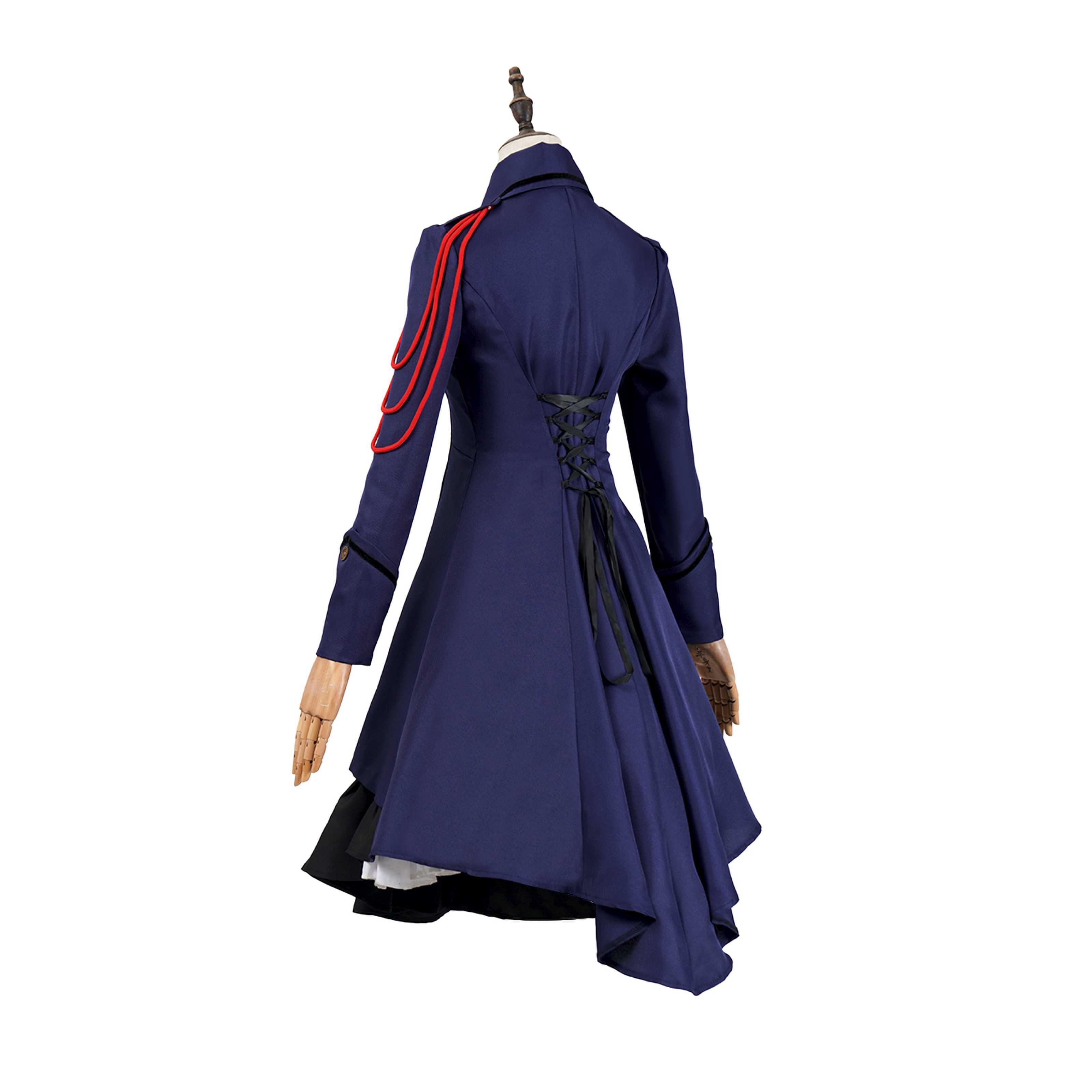 Medieval cos Renaissance gothic dress Retro bow ruffled punk cosplay skirt