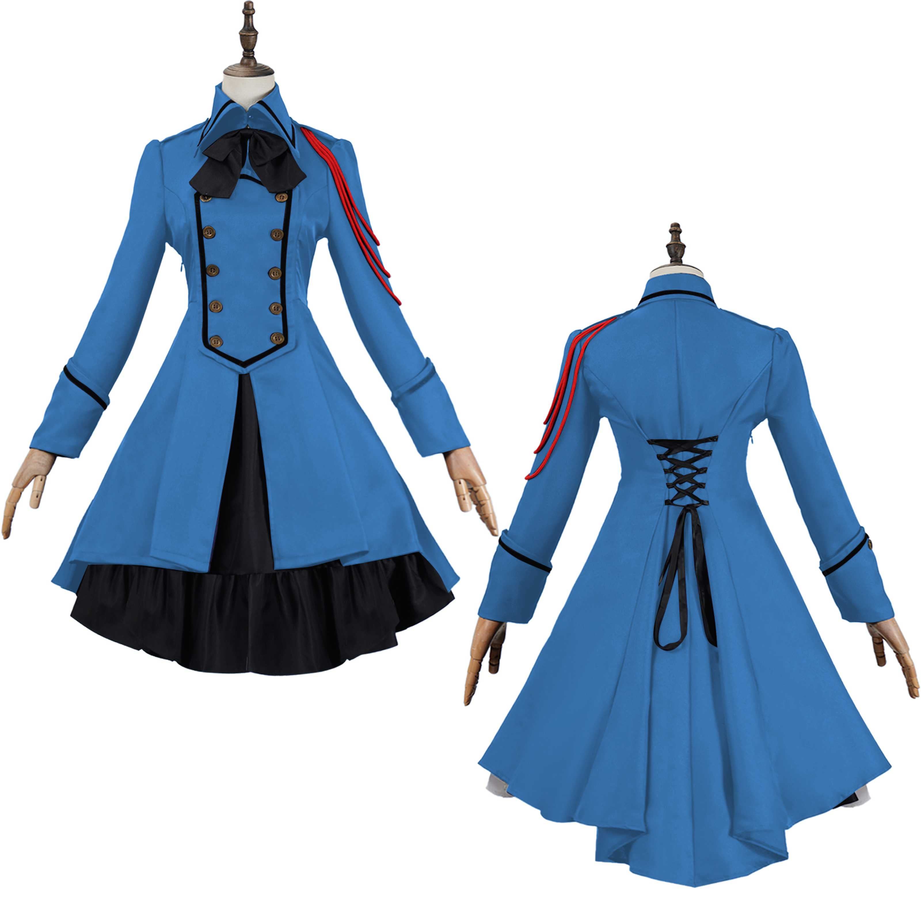 Medieval cos Renaissance gothic dress Retro bow ruffled punk cosplay skirt