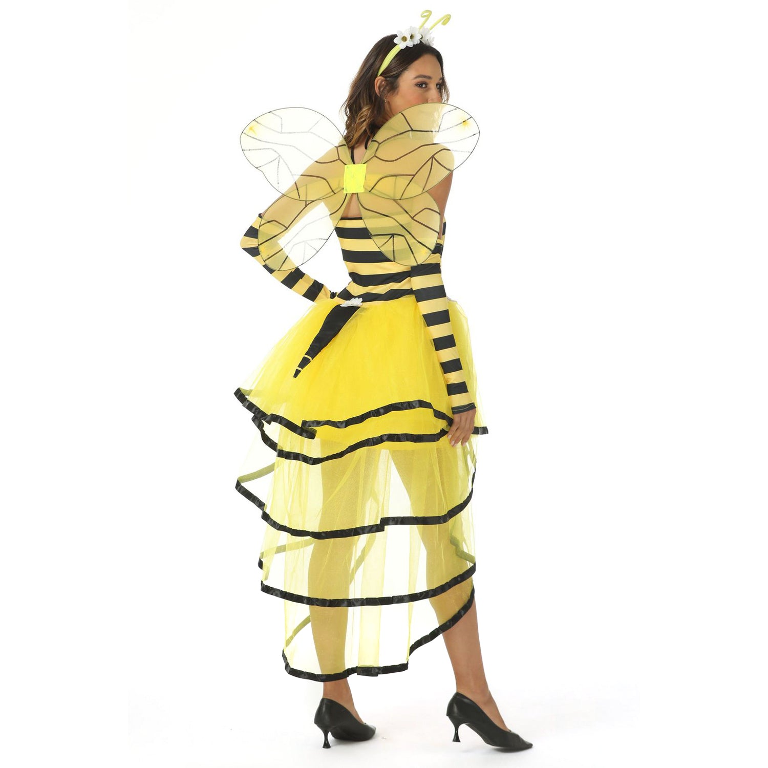 Deluxe Women Queen Bee Dress Halloween Costume