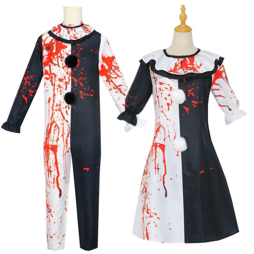 Art The Clown Dress Joker Costume Jumpsuit Halloween Terrifier Cosplay