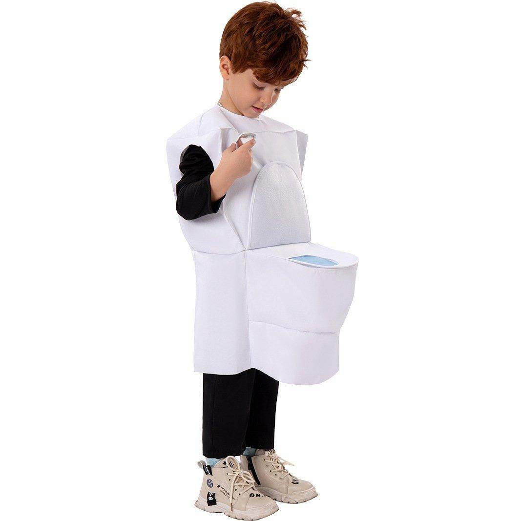 3D Horror Game TV and Toilet Costume Halloween Cosplay Outfit - Ecosfun