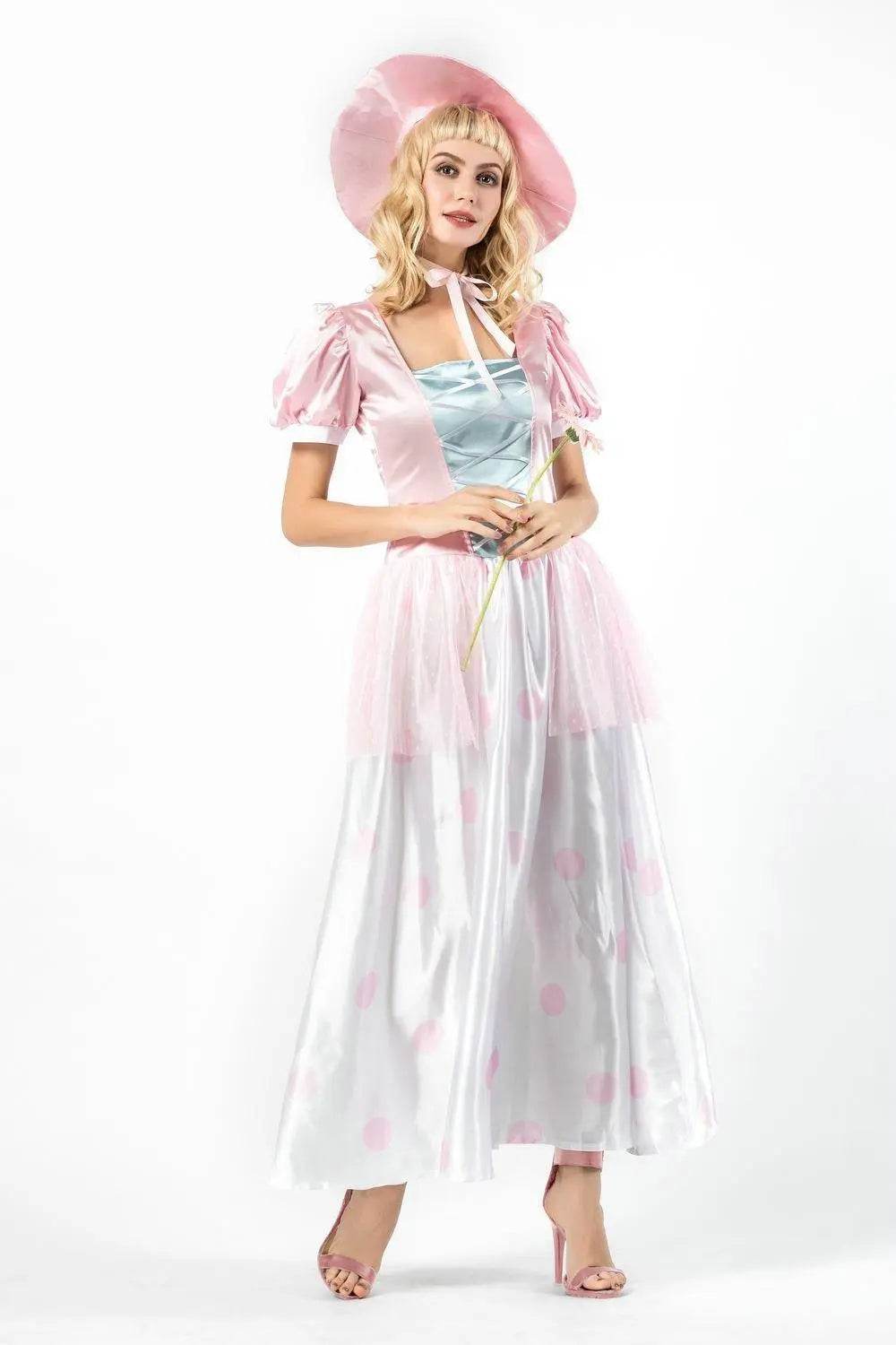 Toy Story 4 Adult Little Bo Peep Costume Cosplay Women Dress Halloween - Ecosfun