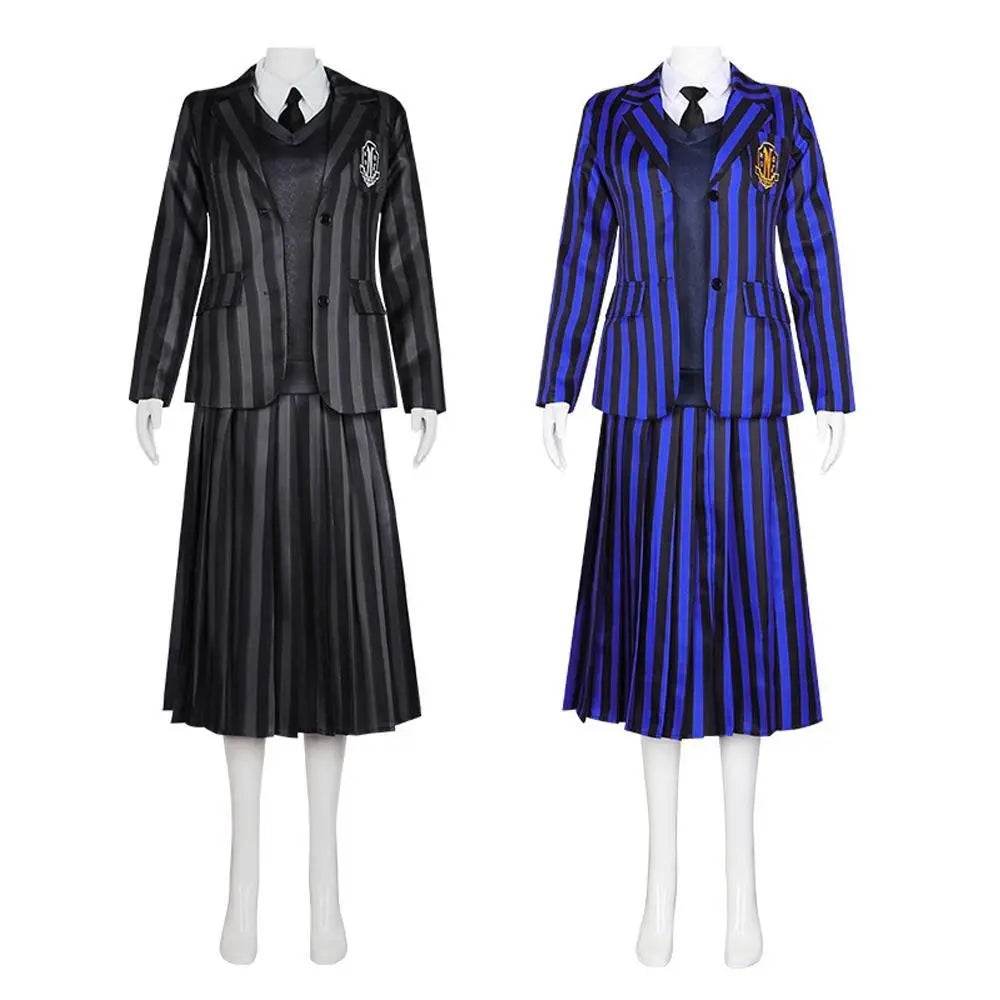 Wednesday Costume The Addams Family Cosplay Costumes Skirt Suit For Women - Ecosfun