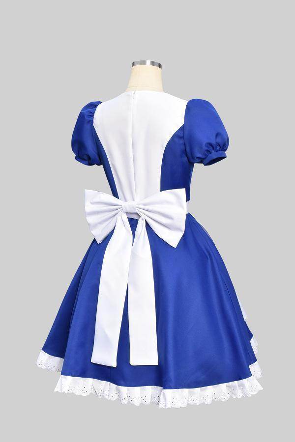 Returns Alice Cosplay Costume Maid Dress Halloween Carnival Blue Outfits Dresses For Women - Ecosfun