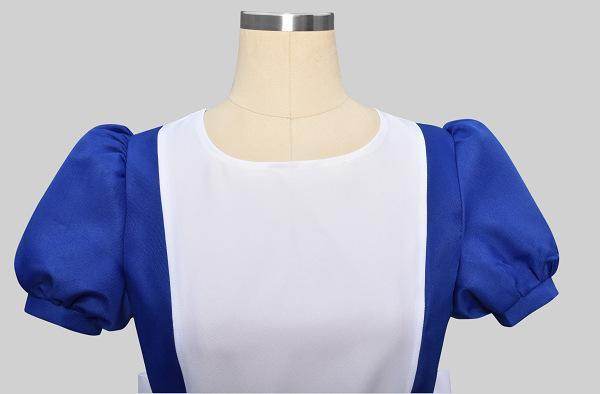 Returns Alice Cosplay Costume Maid Dress Halloween Carnival Blue Outfits Dresses For Women - Ecosfun